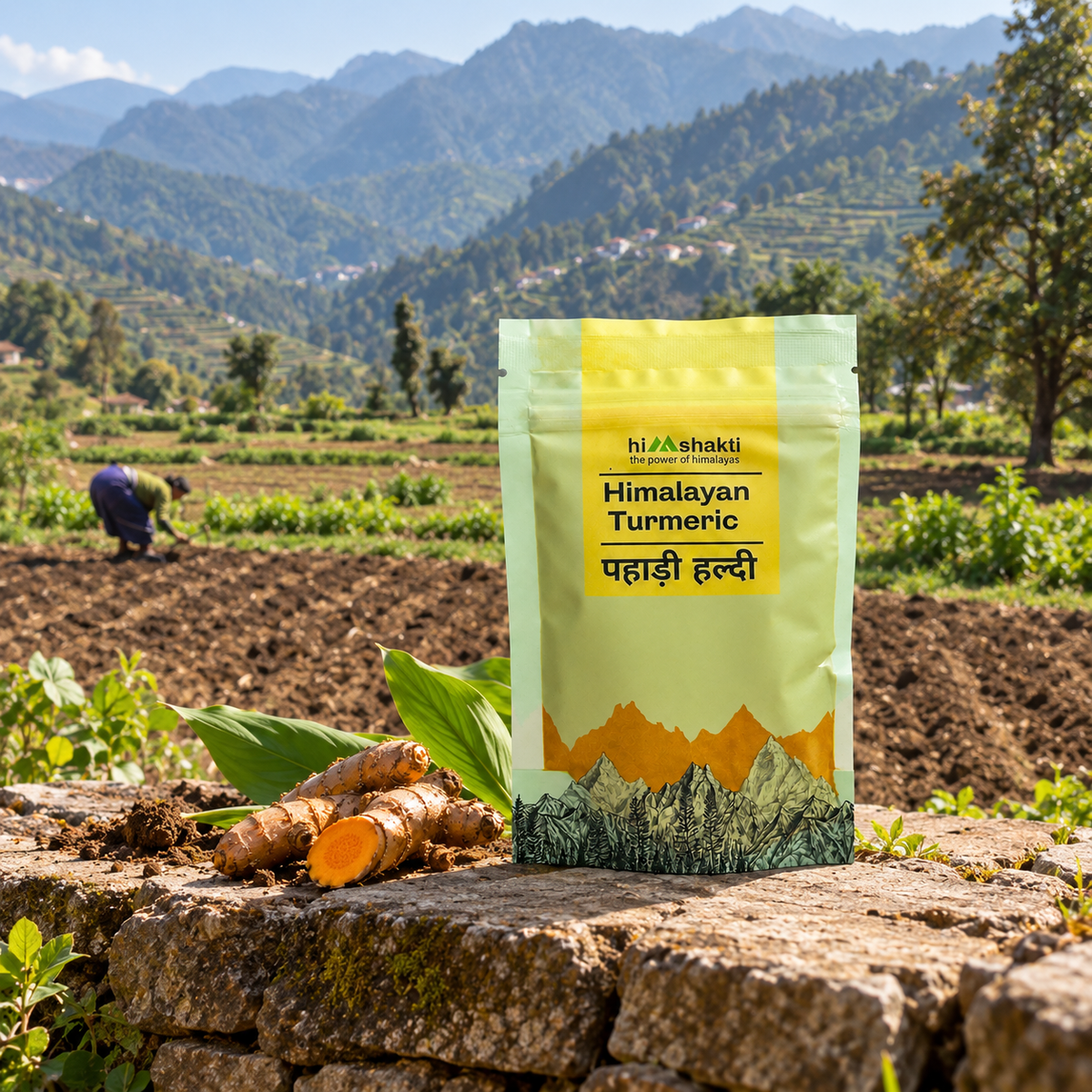 Himshakti Himalayan Turmeric (Pahadi Haldi) | 4.24% Curcumin | 70 g