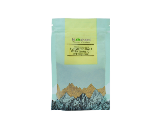 Turmeric salt with garlic