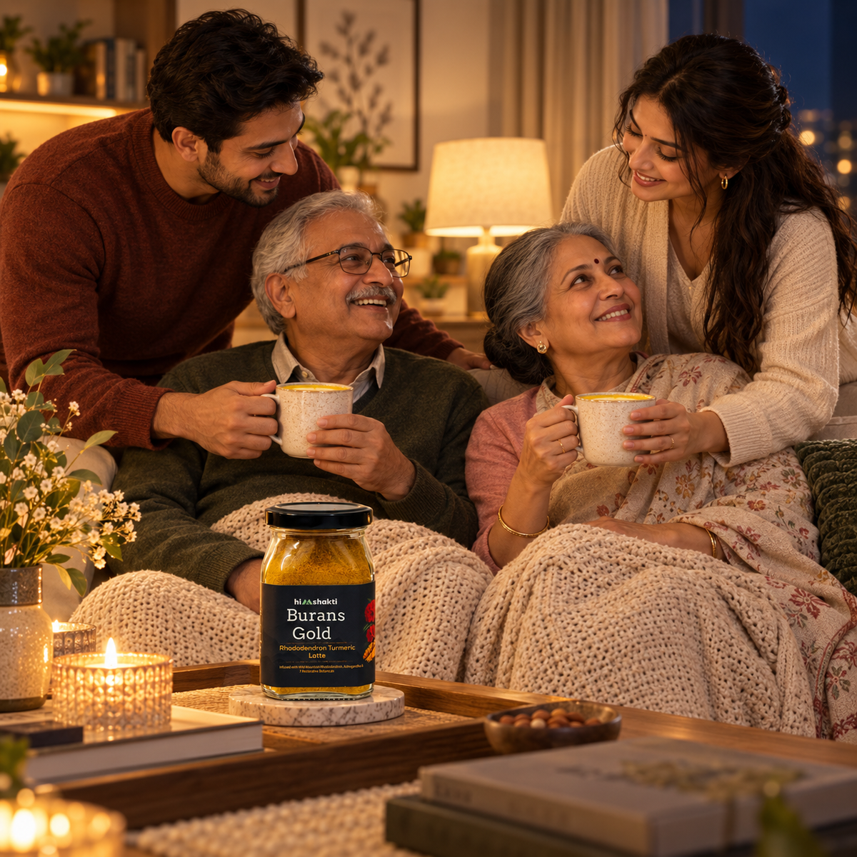 Burans Gold shared as a warm family evening drink